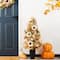 Glitzhome® 36" Fall Neutral Sunflower, Pumpkin and Leaf Porch Tree